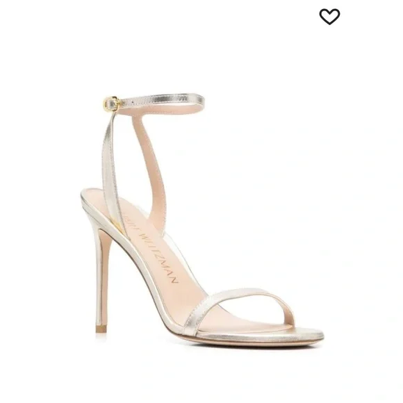 Stuart Weitzman Barelynude 100 sandals light gold size 8 women